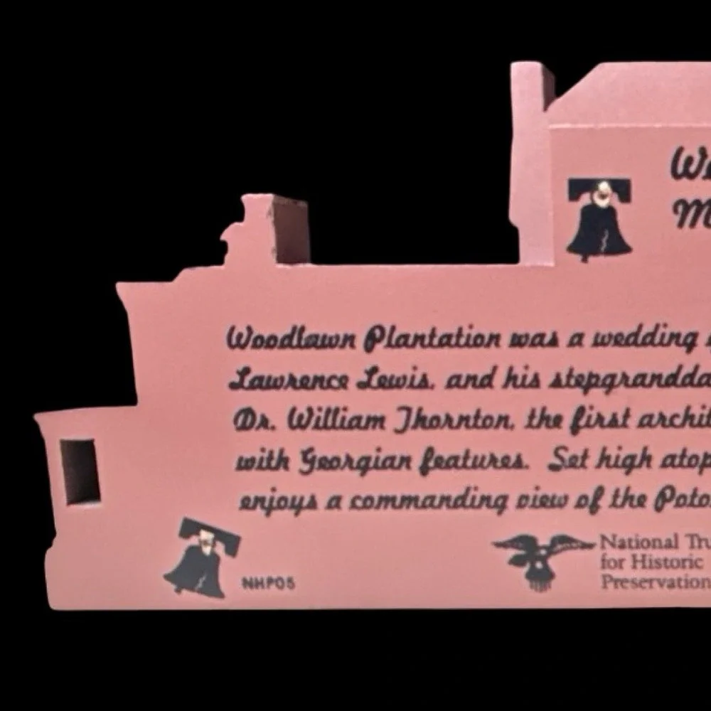 Woodlawn Plantation Mount Vernon, Virginia Shelia's Shelf Sitter 1998 SIGNED